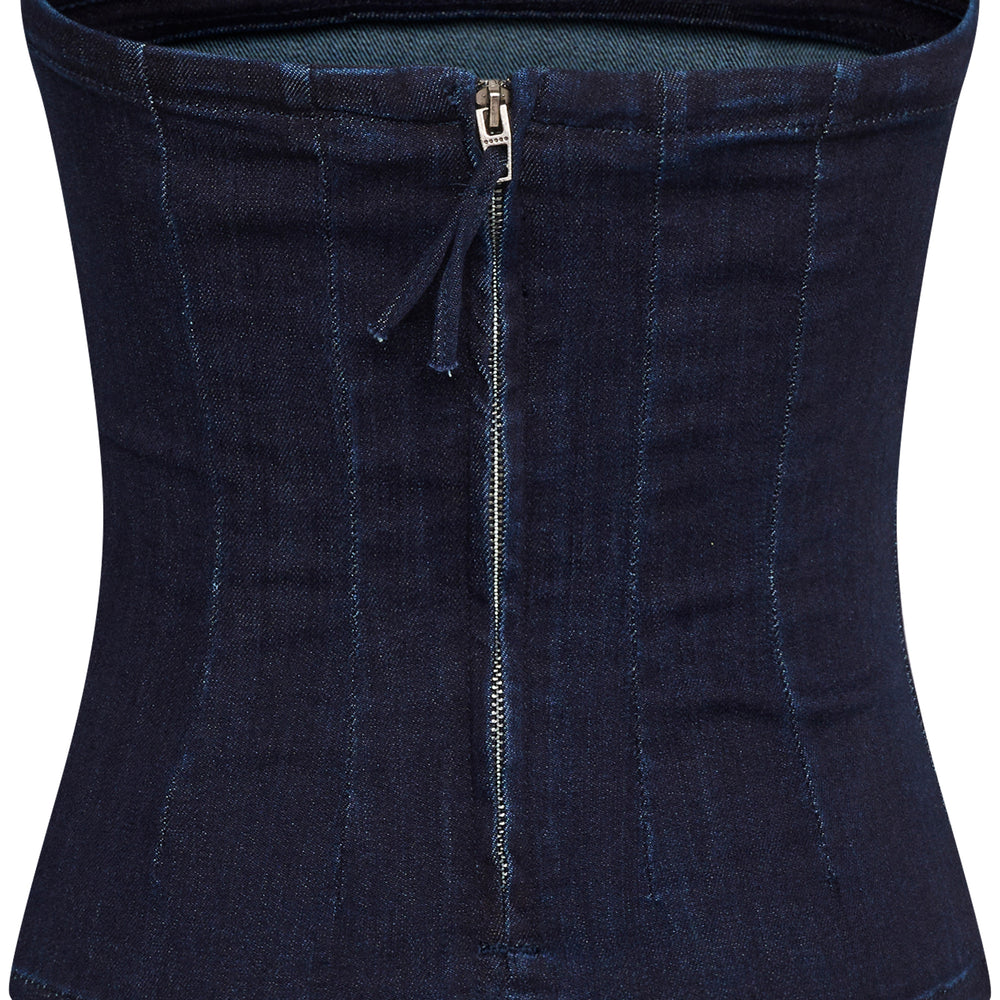 Ayo Top Dark Blue Unwashed