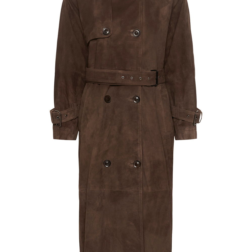 Tara Suede Trenchcoat Delicioso