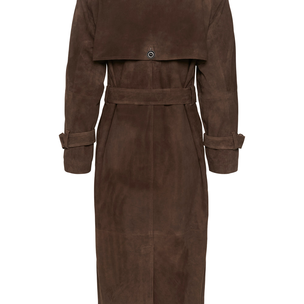 Tara Suede Trenchcoat Delicioso