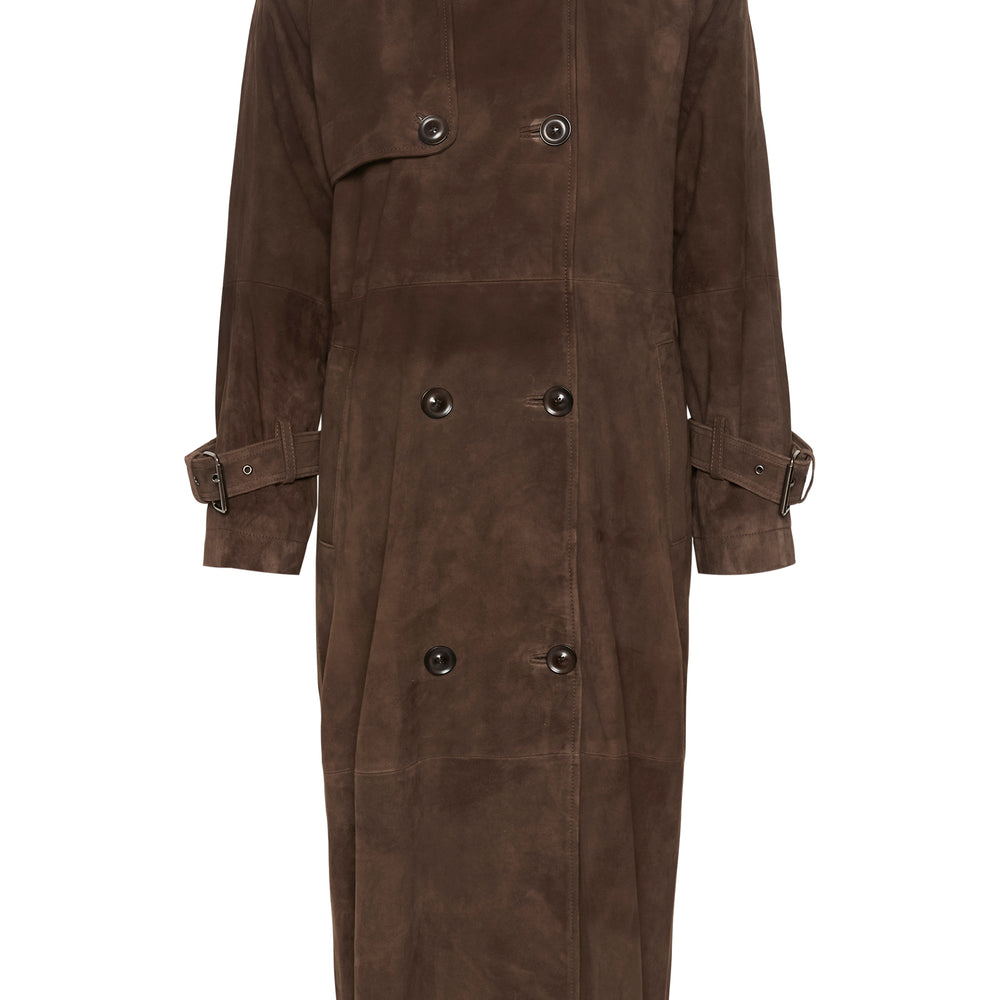 
                      
                        Tara Suede Trenchcoat Delicioso
                      
                    