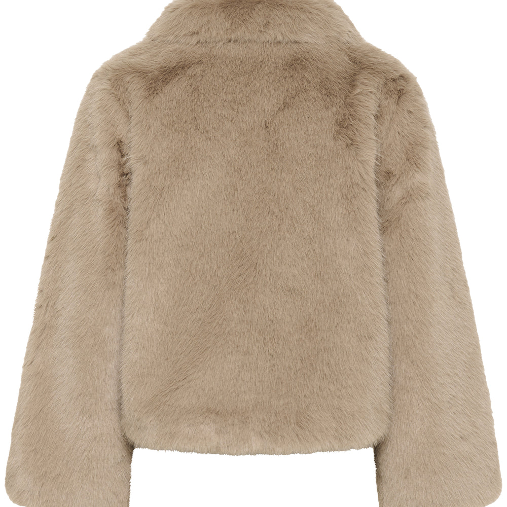 Alexa Fur Jacket Greige