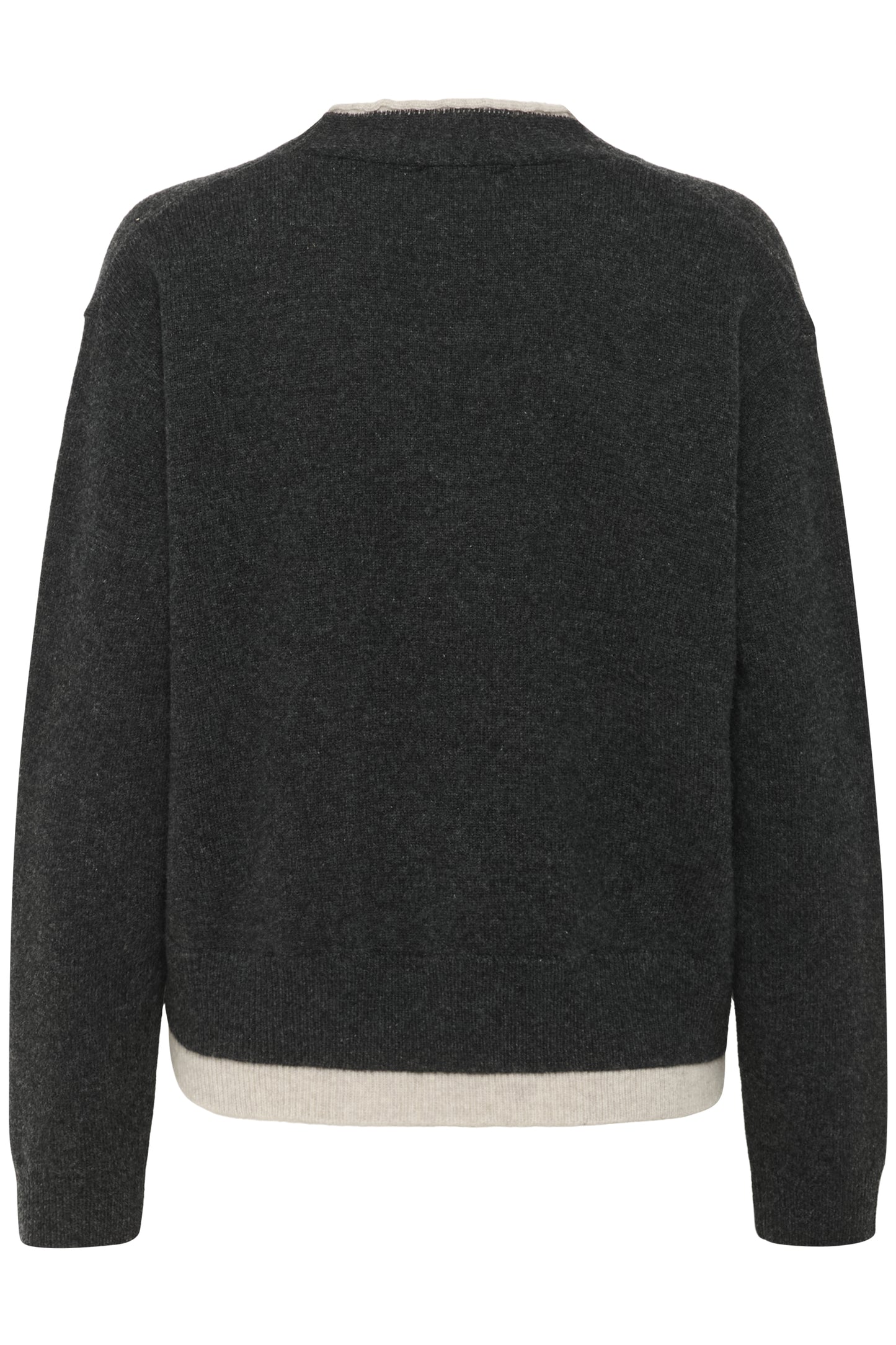 Tracy Knit Cardigan Dark Grey Melange