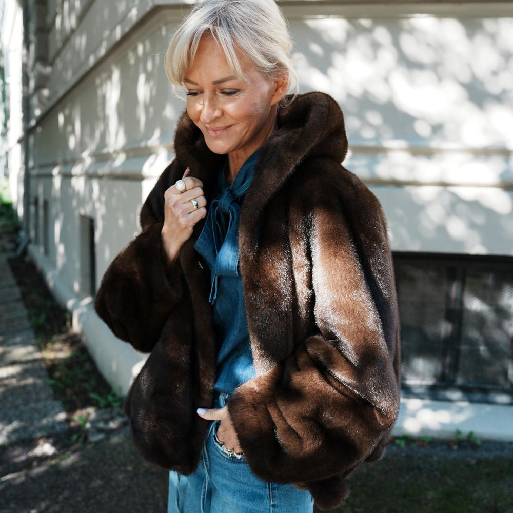 Verbier Fuskepels Jakke Brown