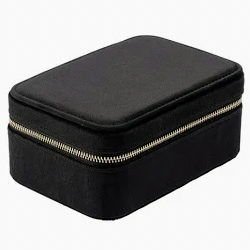 Velvet Jewellery Box Black