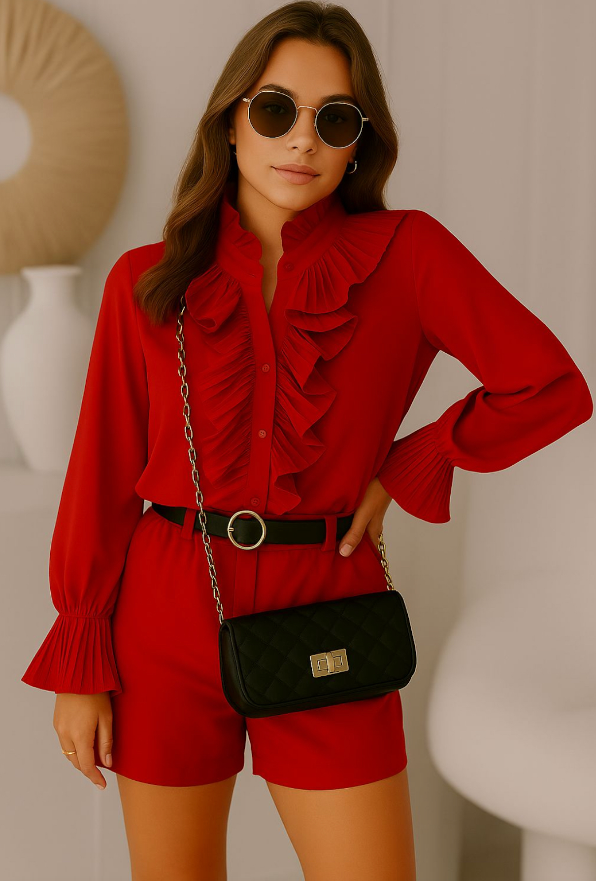 Natasja Bluse PREORDER Red