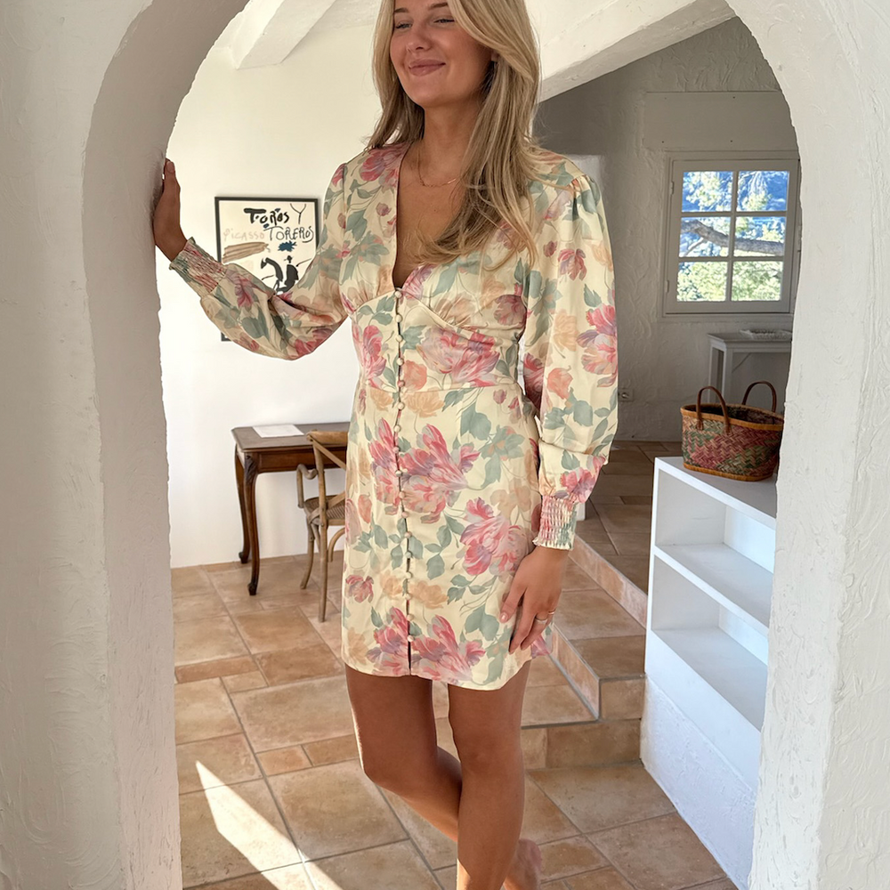 Addy Dress PREORDER Pastel Garden