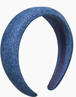 Denim Hair Band Broad Denim Denim