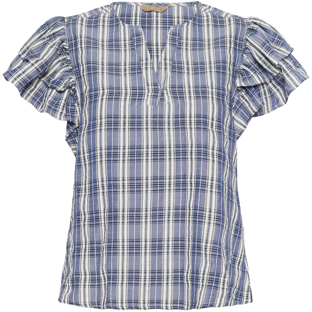 Calista Blouse Blue Check