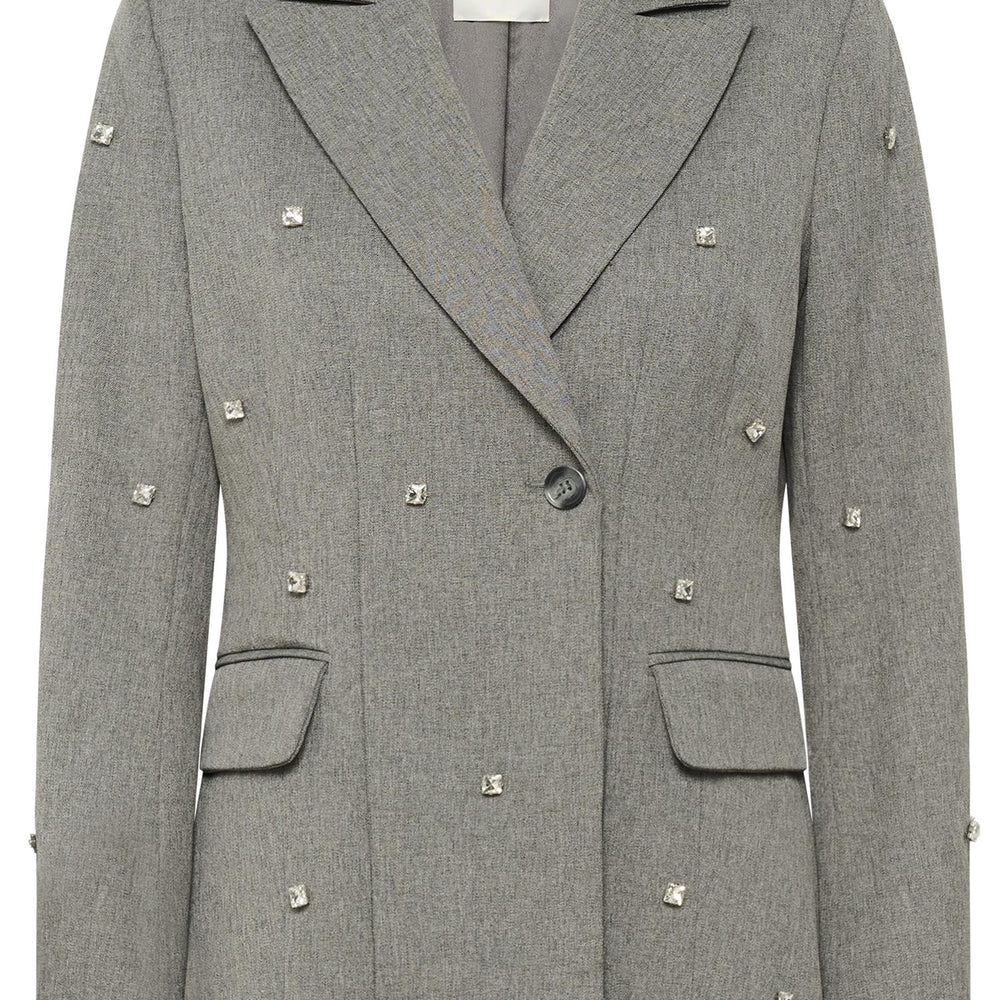 Corinne Fitted Blazer Grey Melange