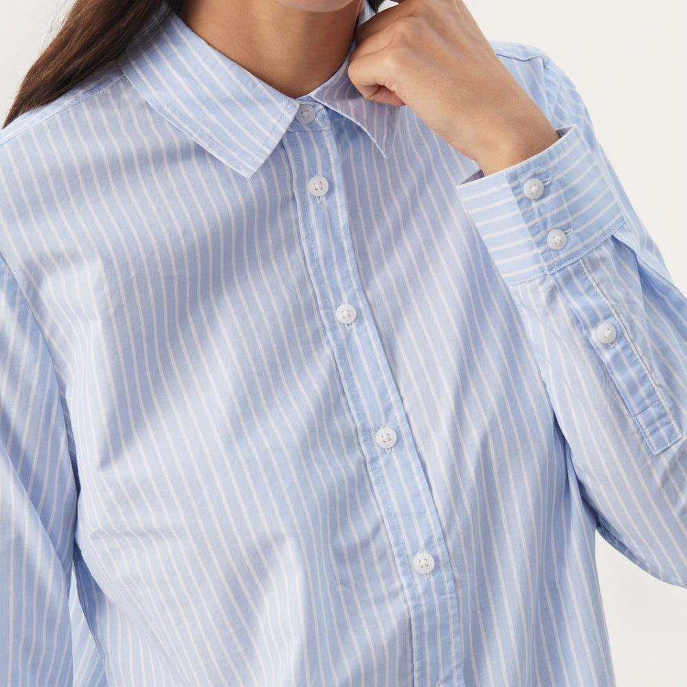 
                      
                        Elvina Shirt Blue Stripe
                      
                    