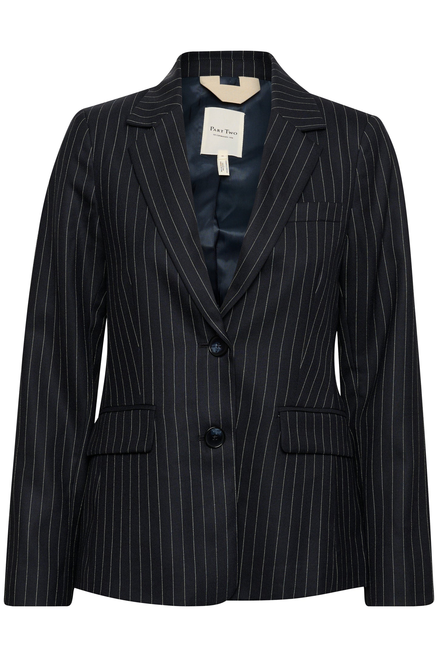 Layna Blazer Navy Pinstripe