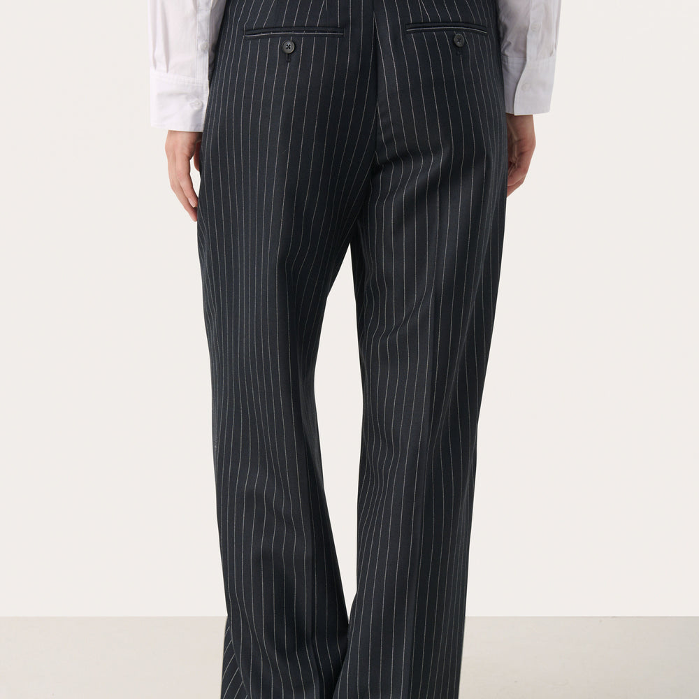 
                      
                        Cherra Pants Dark Navy Pinstripe
                      
                    