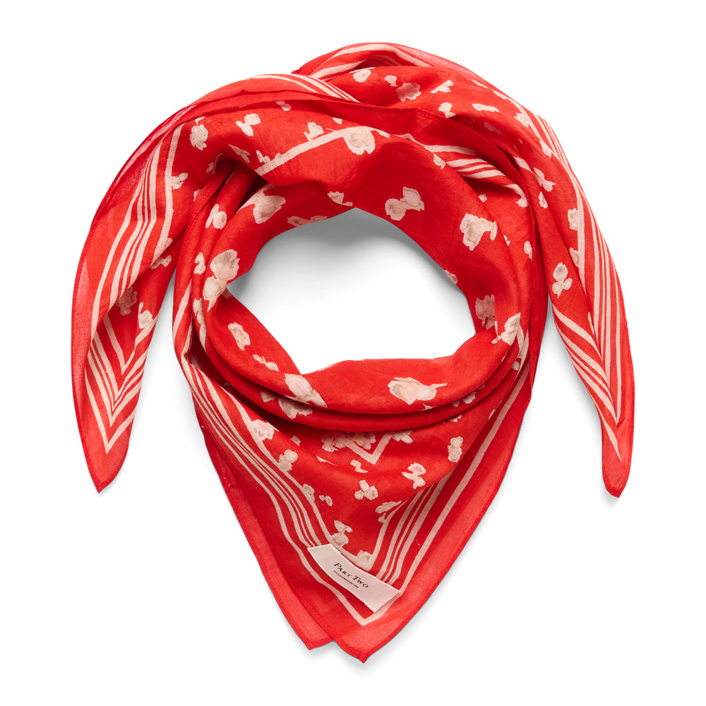 Phi Scarf Red Mars Blurred