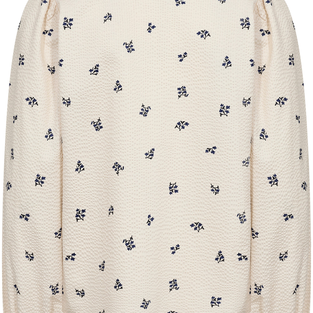 Eimy Blouse Navy Bouquet Print