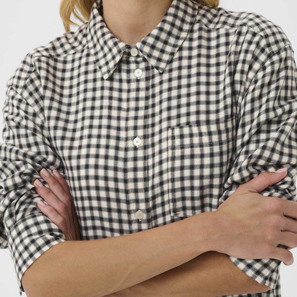 
                      
                        Samea Shirt Dark Navy Mini Check
                      
                    