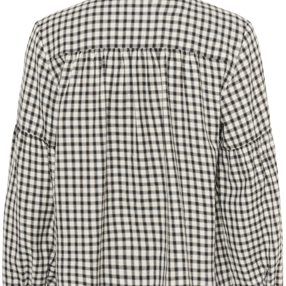 Samilla Shirt Dark Navy Mini Check