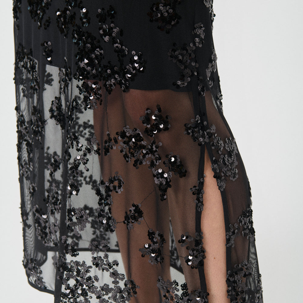 Vivika Skirt Black Sequin