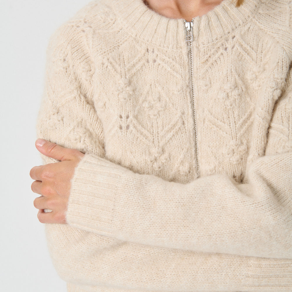 
                      
                        Vernie Cardigan French Oak Melange
                      
                    