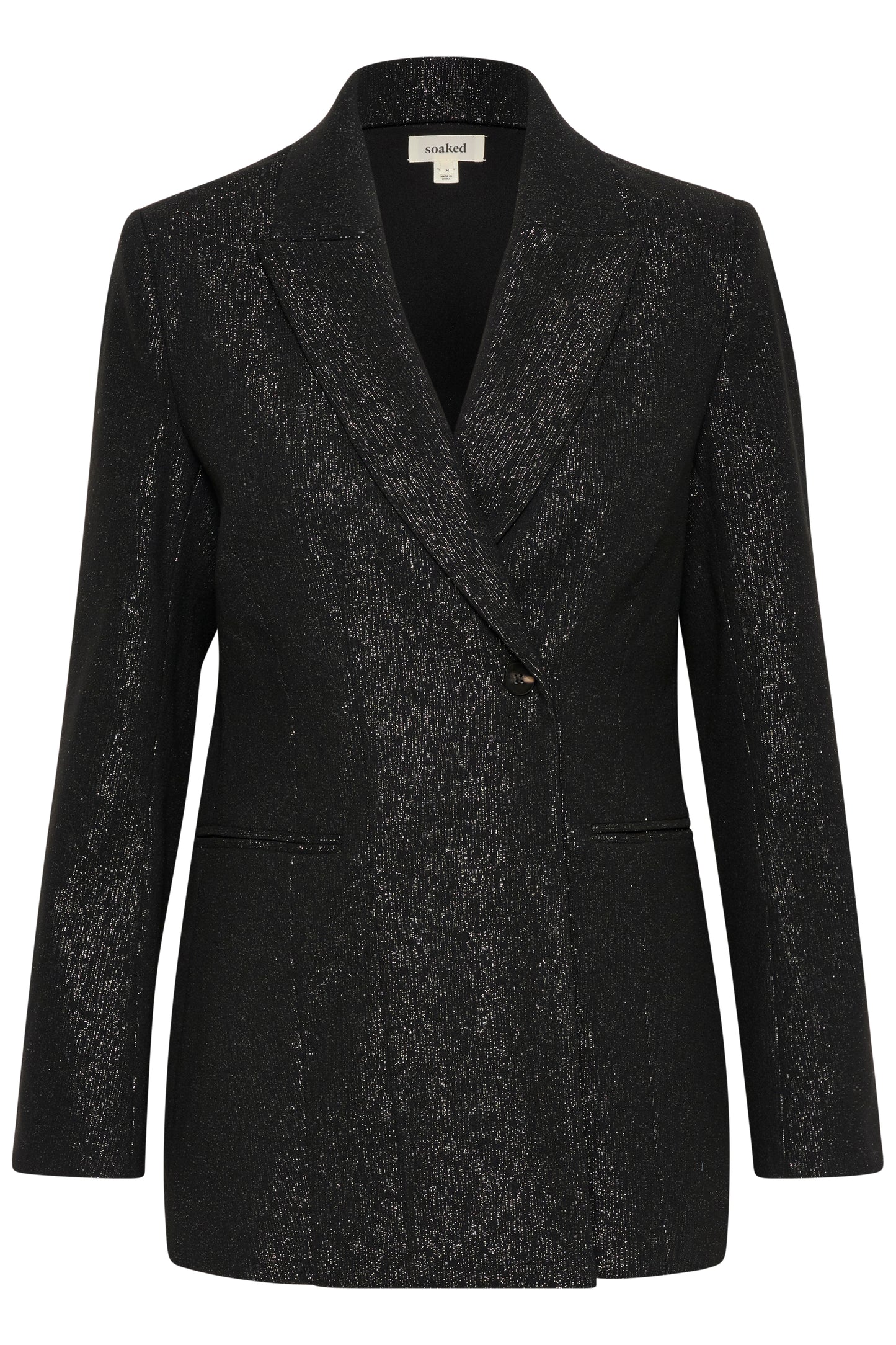 Corinne Fitted Blazer Sparkel Black