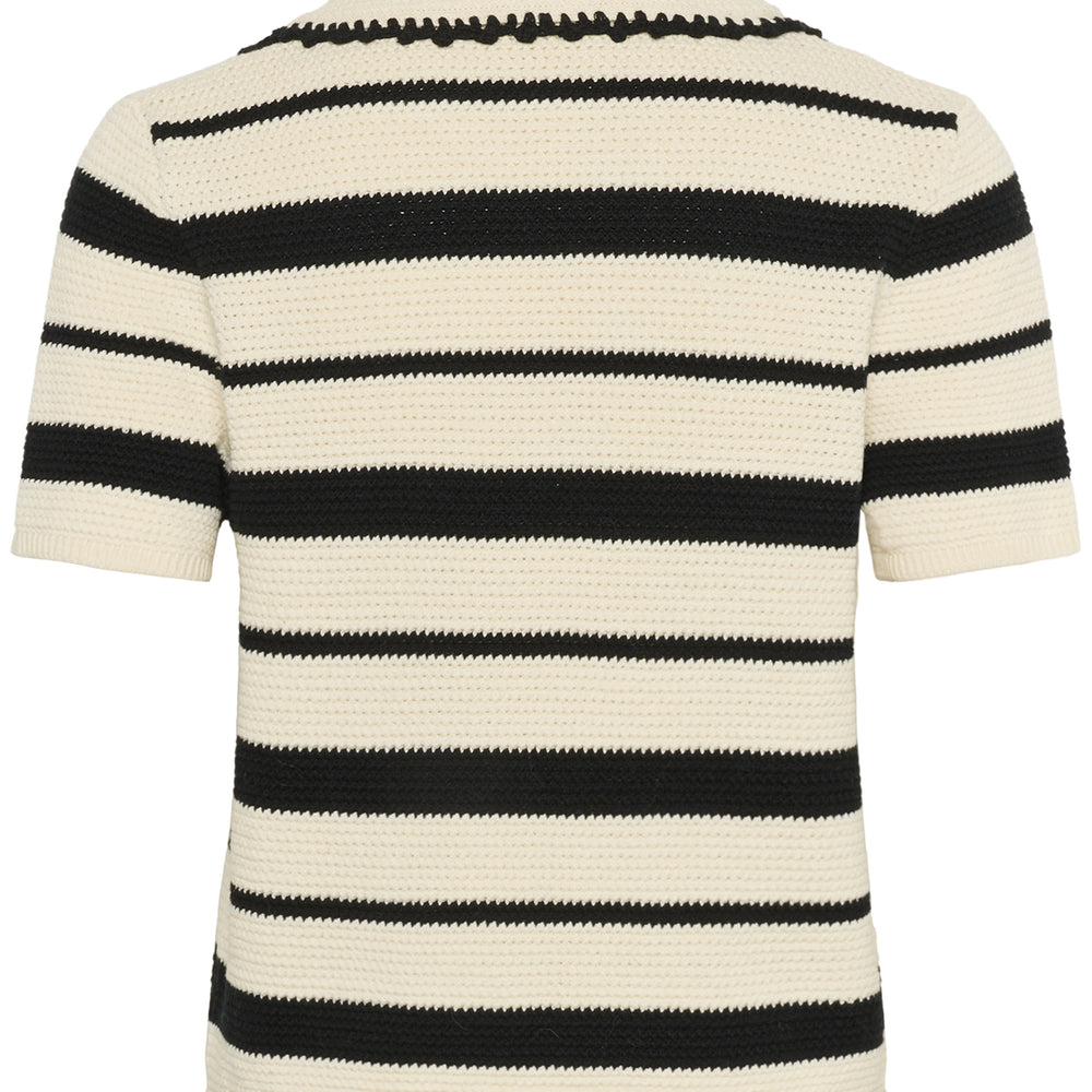 Madelena Pullover Broken White W Black