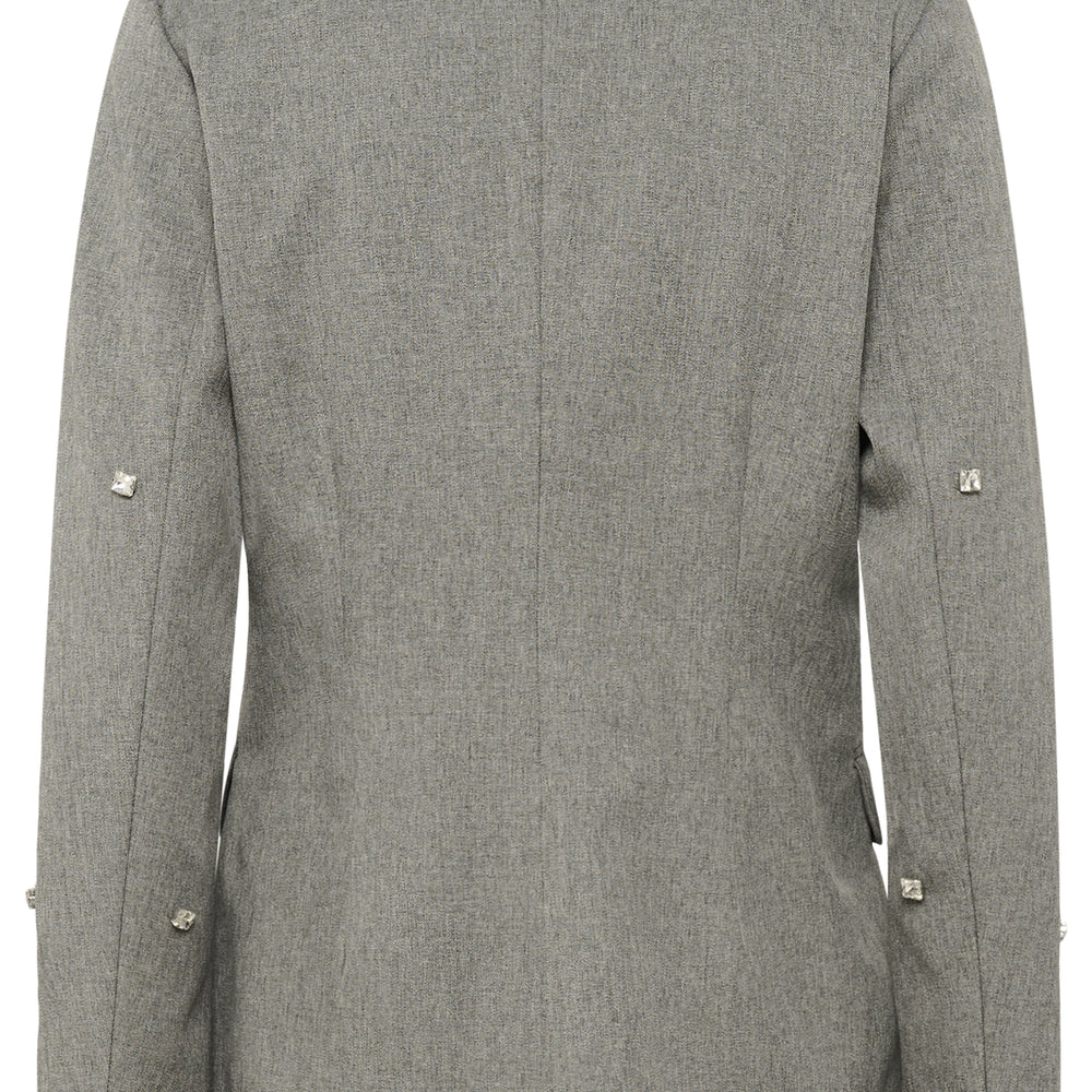 Corinne Fitted Blazer Grey Melange