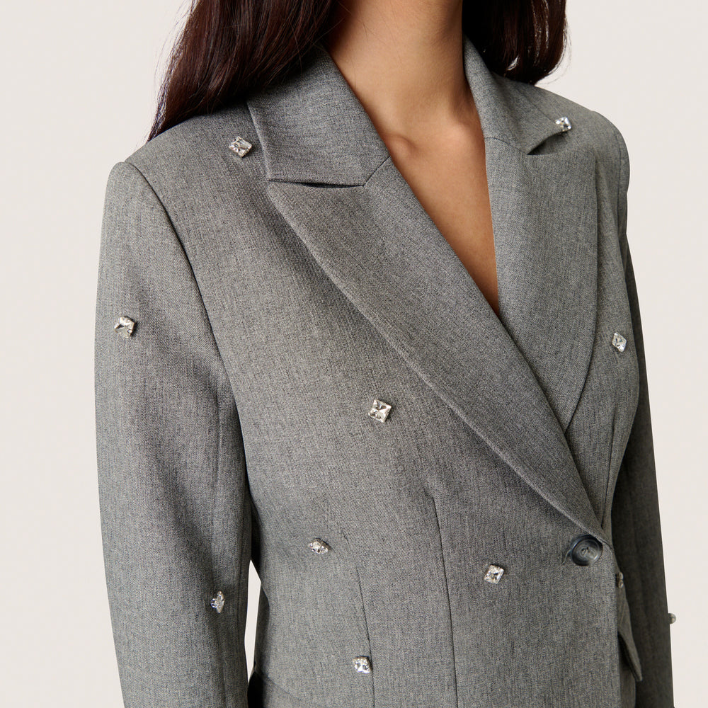 
                      
                        Corinne Fitted Blazer Grey Melange
                      
                    