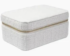 Tweed Jewellery Box White