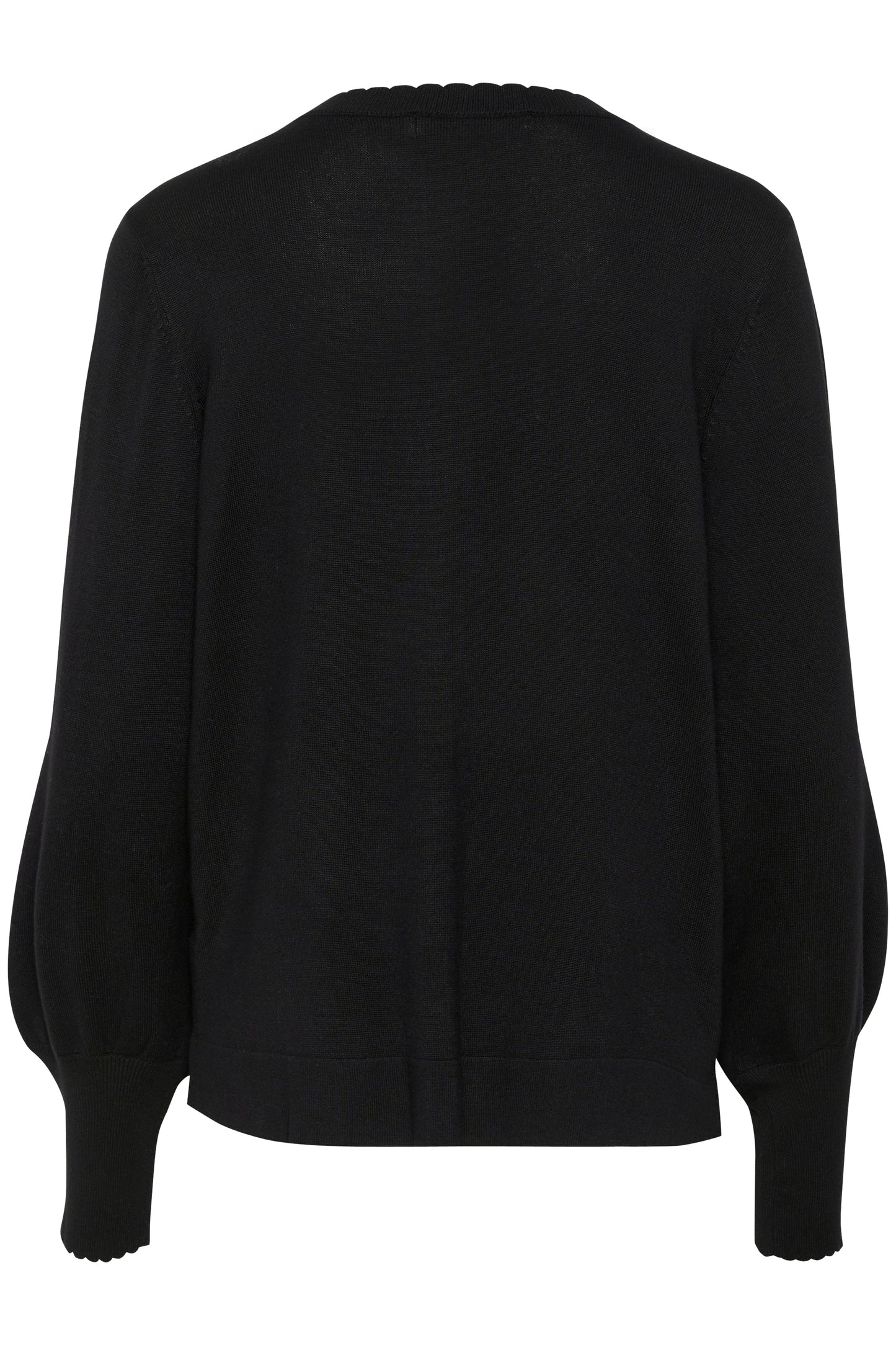 Annemarie Scallop Cardigan Black