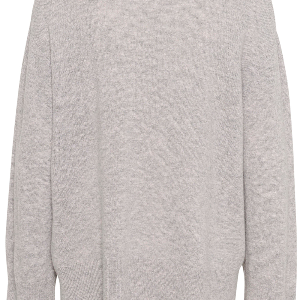 Callie Arrow Oversized Pullover Mid Grey Melange