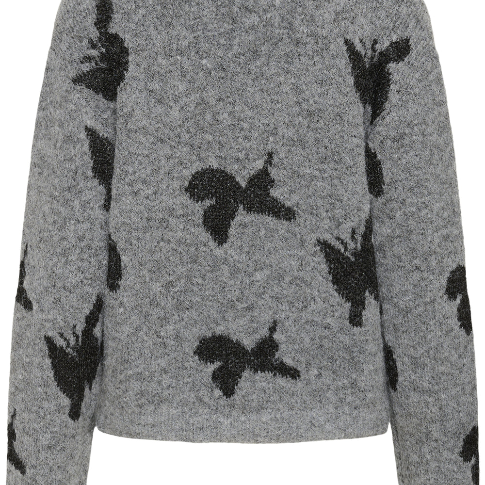 Freya Pullover Mid Grey Melange