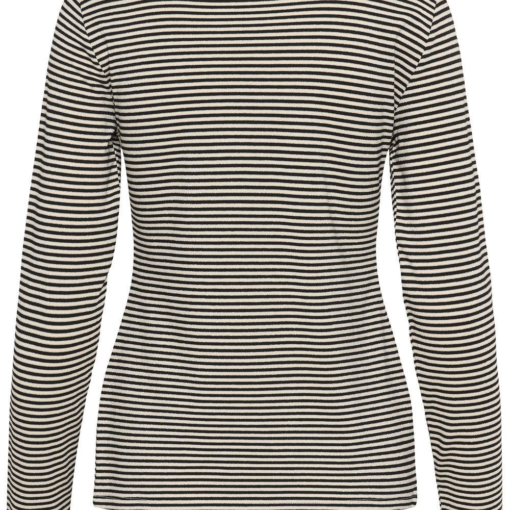 Kiddy Oneck Long Sleeve Black/White Stripe