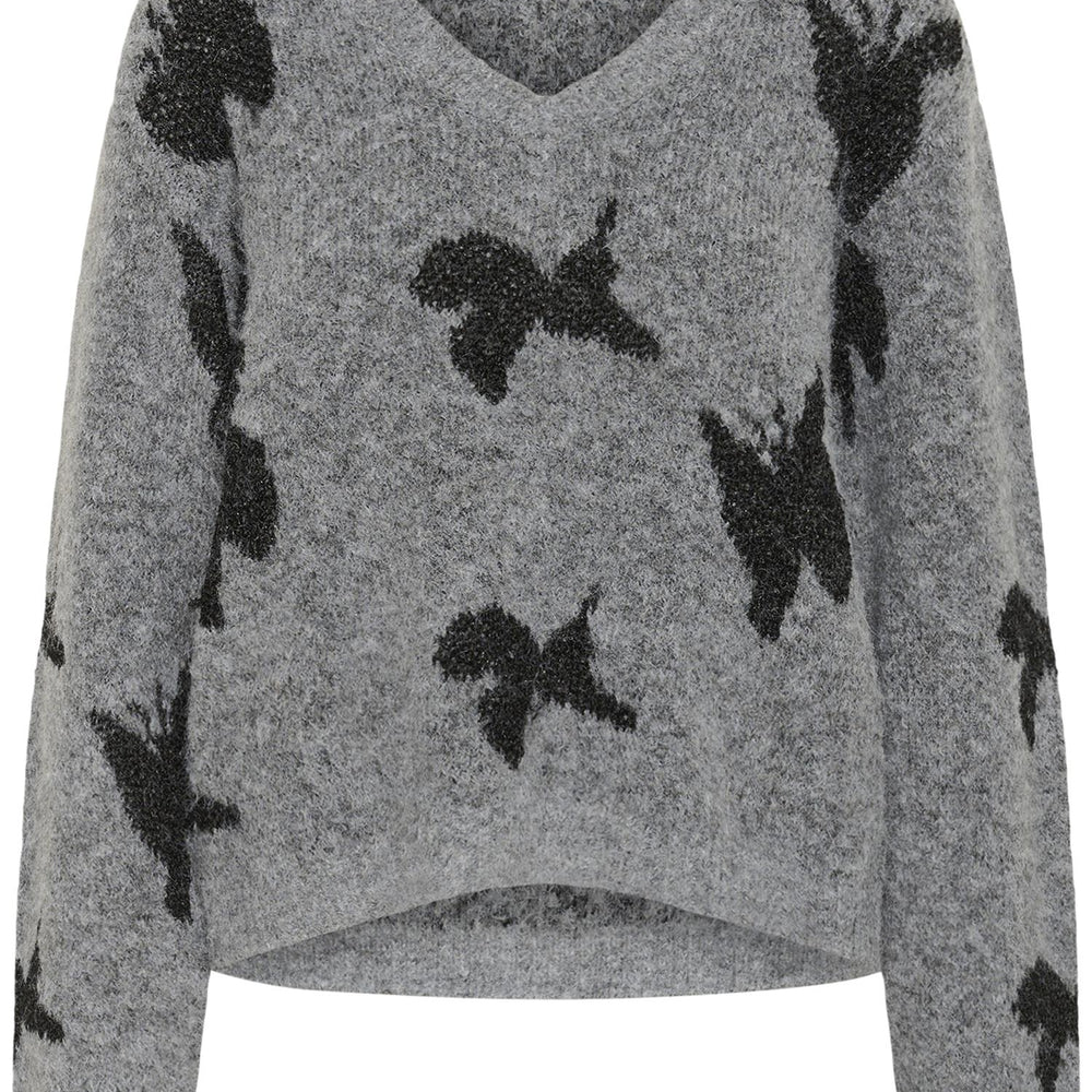 Freya Pullover Mid Grey Melange