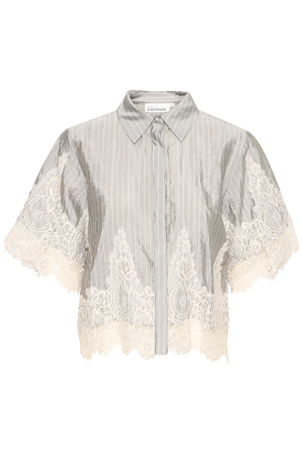 Pam Shirt Silver Cloud