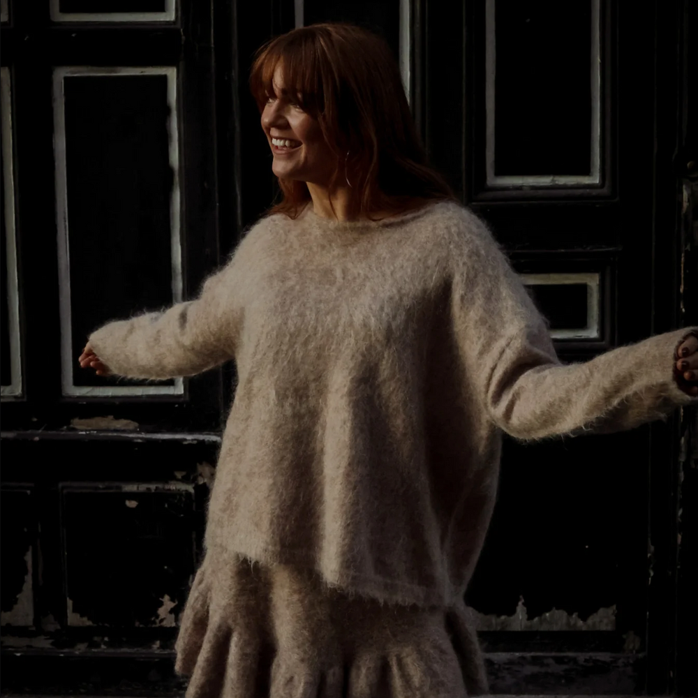 Boxy Sweater Beige