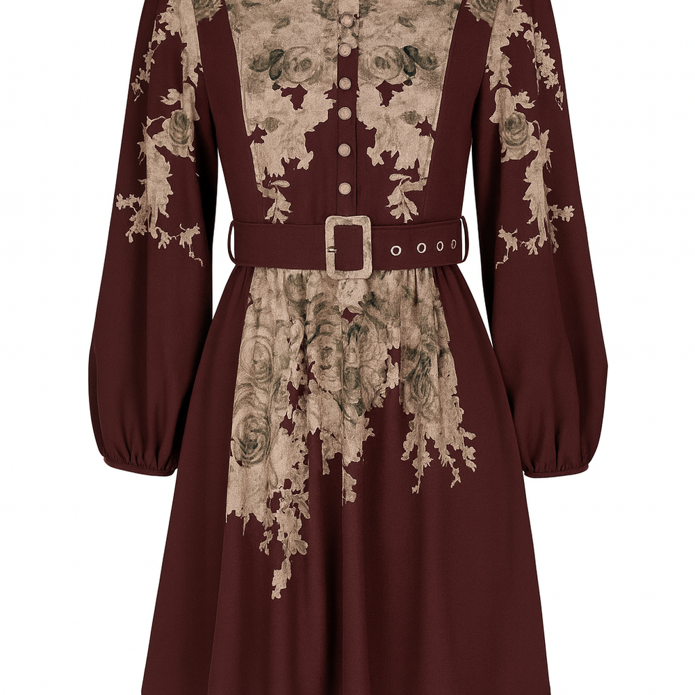 Livia Dress Bordeaux