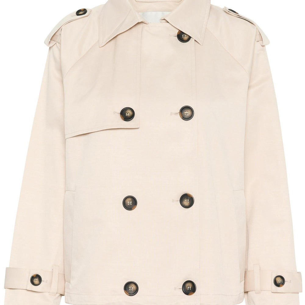 Mira Short Trenchcoat Oatmeal