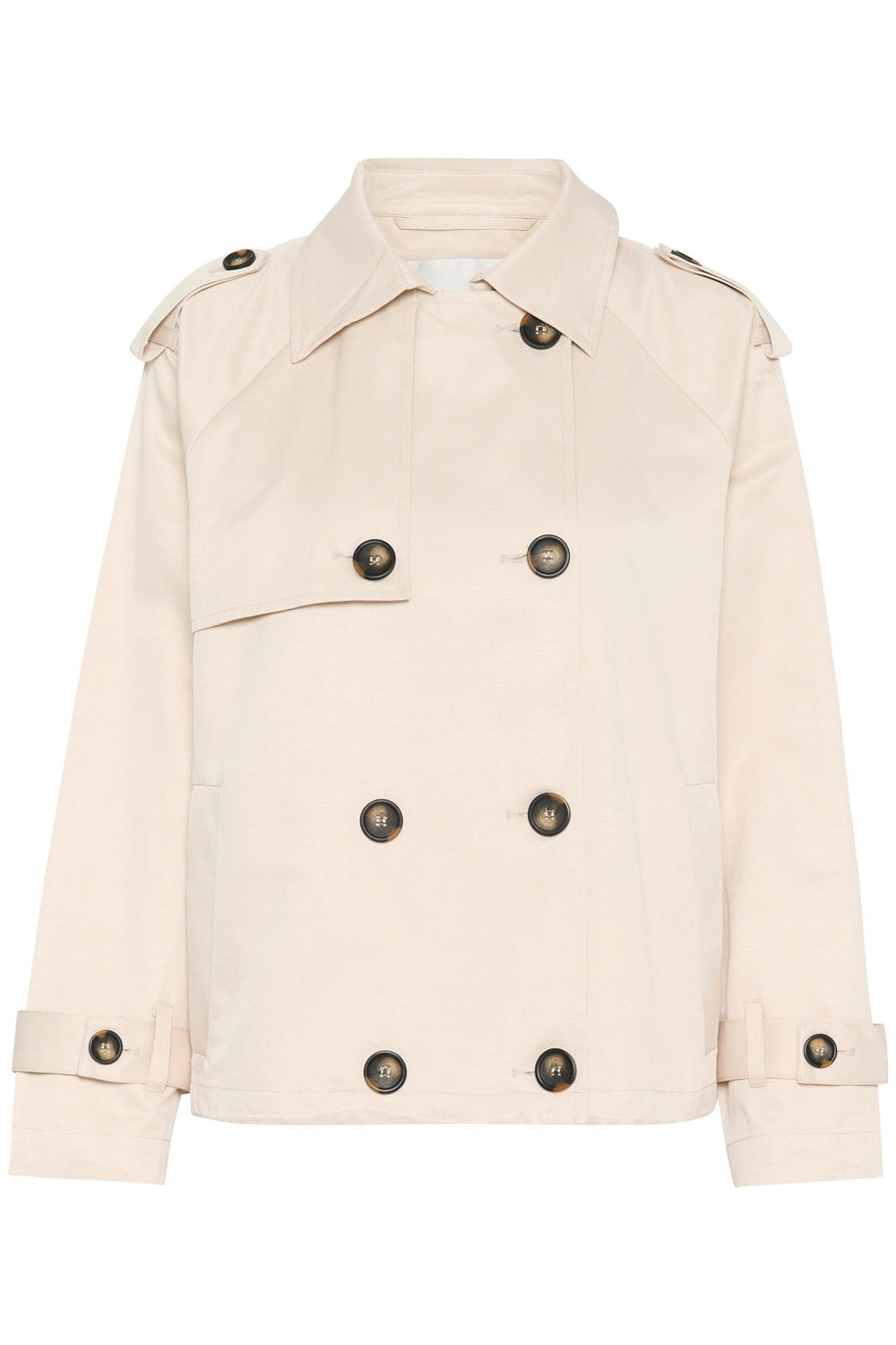 Mira Short Trenchcoat Oatmeal