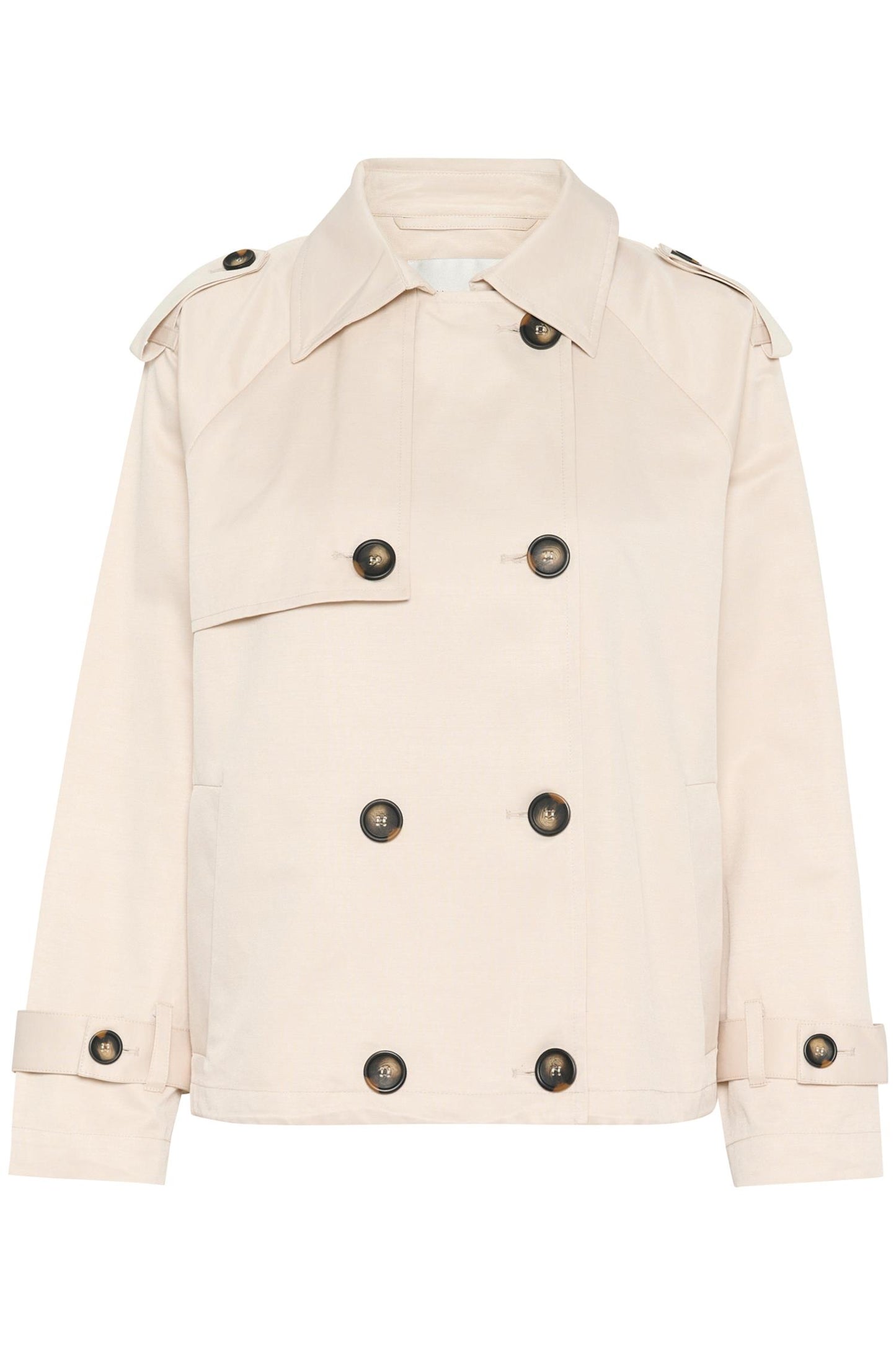 Mira Short Trenchcoat Oatmeal