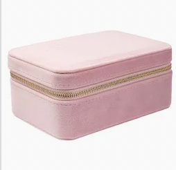 Velvet Jewellery Box Light Pink