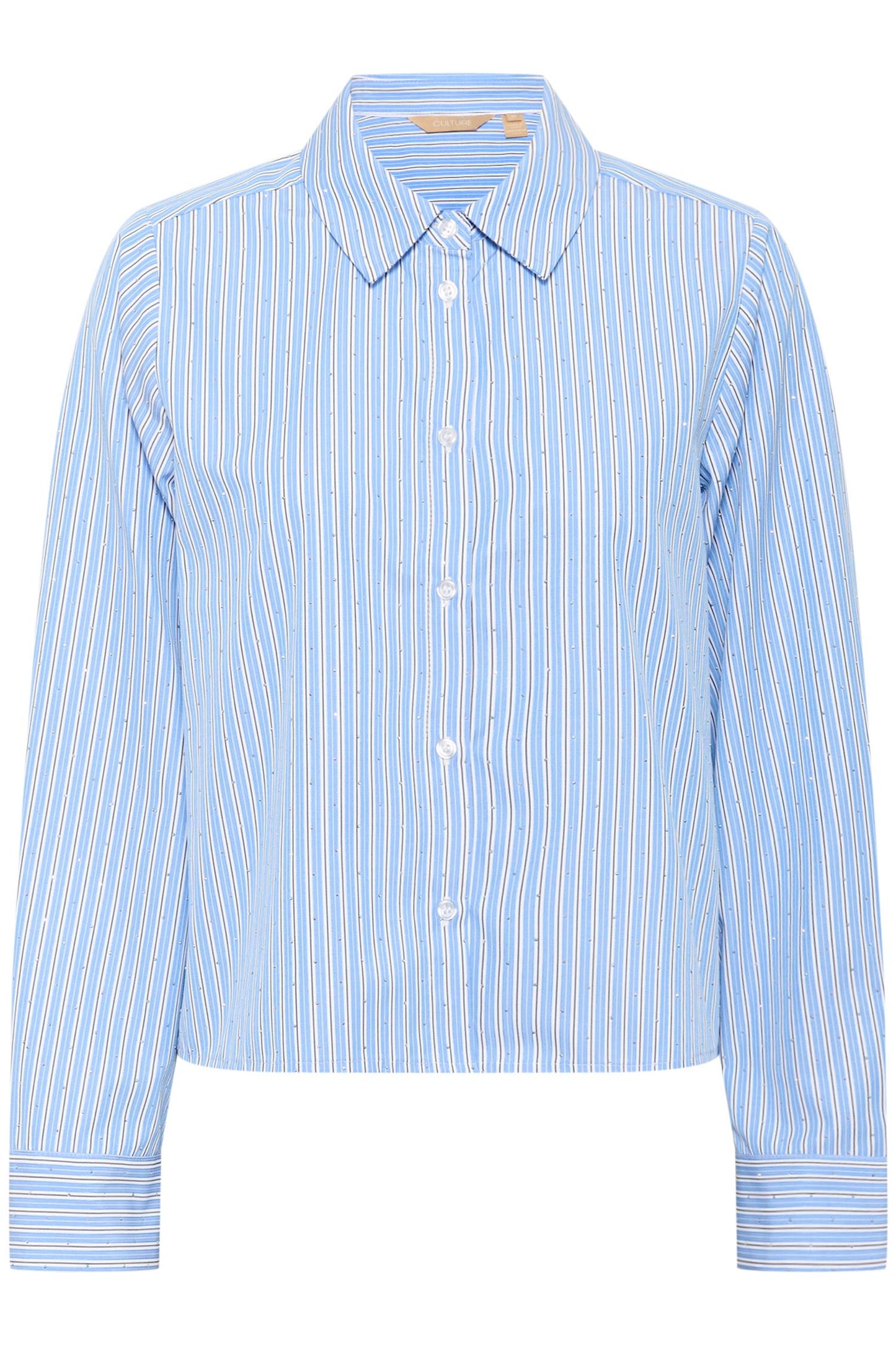 Aimi Short Shirt Blue/White Stripe