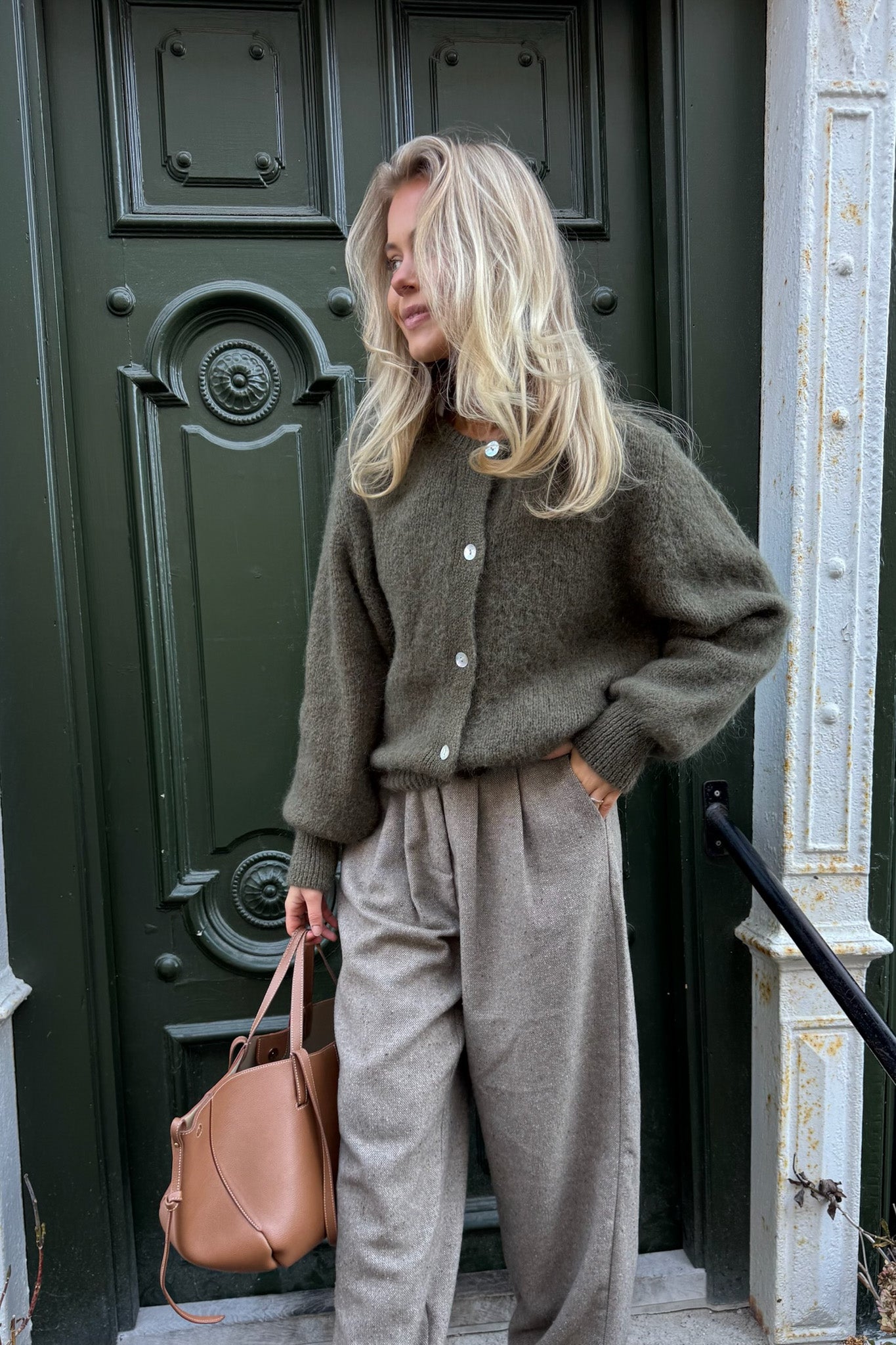 Ida Cardigan PREORDER Army