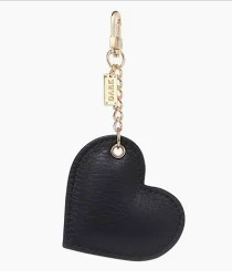 Leather Heart Charm Grain