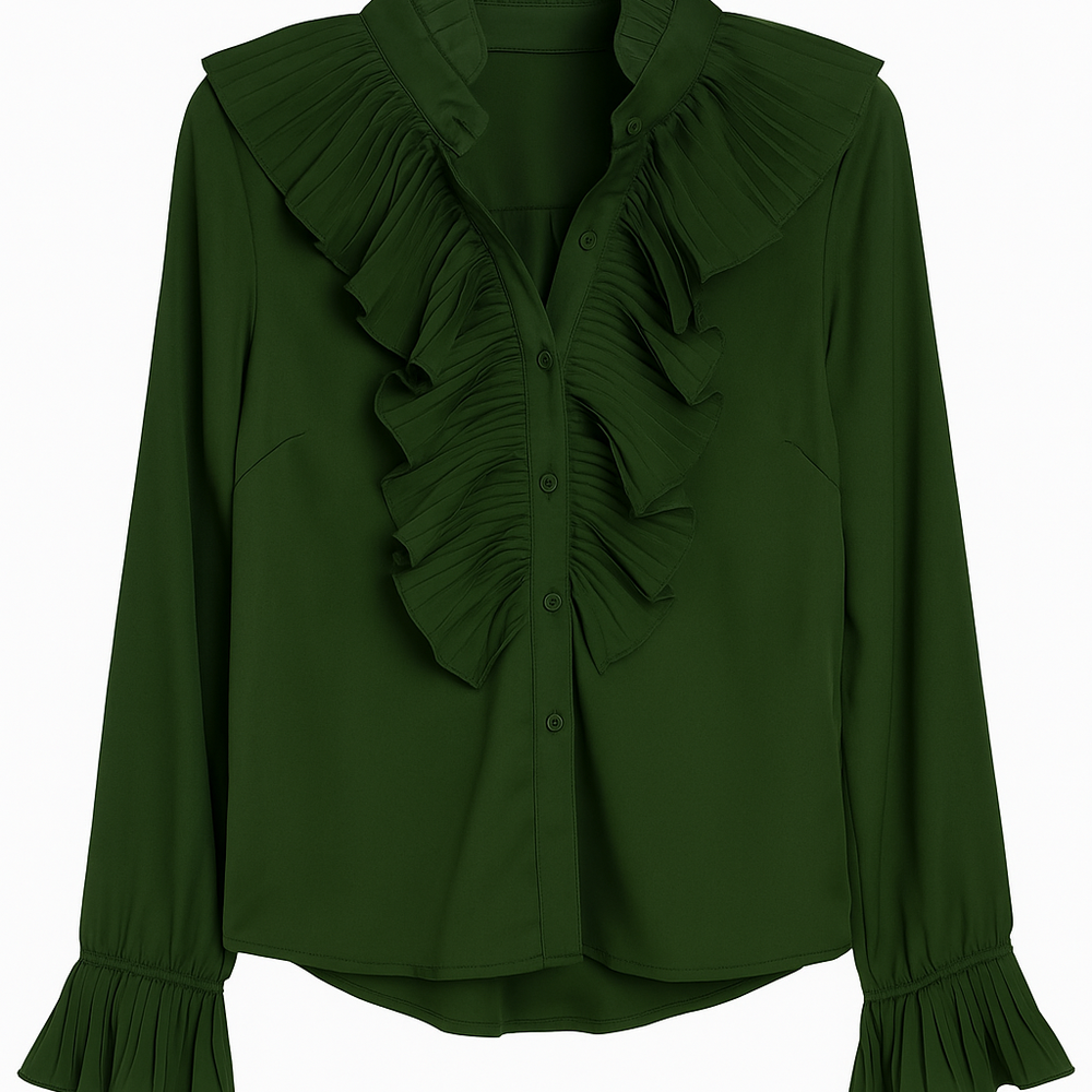 Natasja Bluse Dark Green