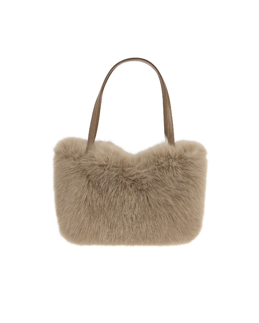 Faux Fur Small Bag Mole