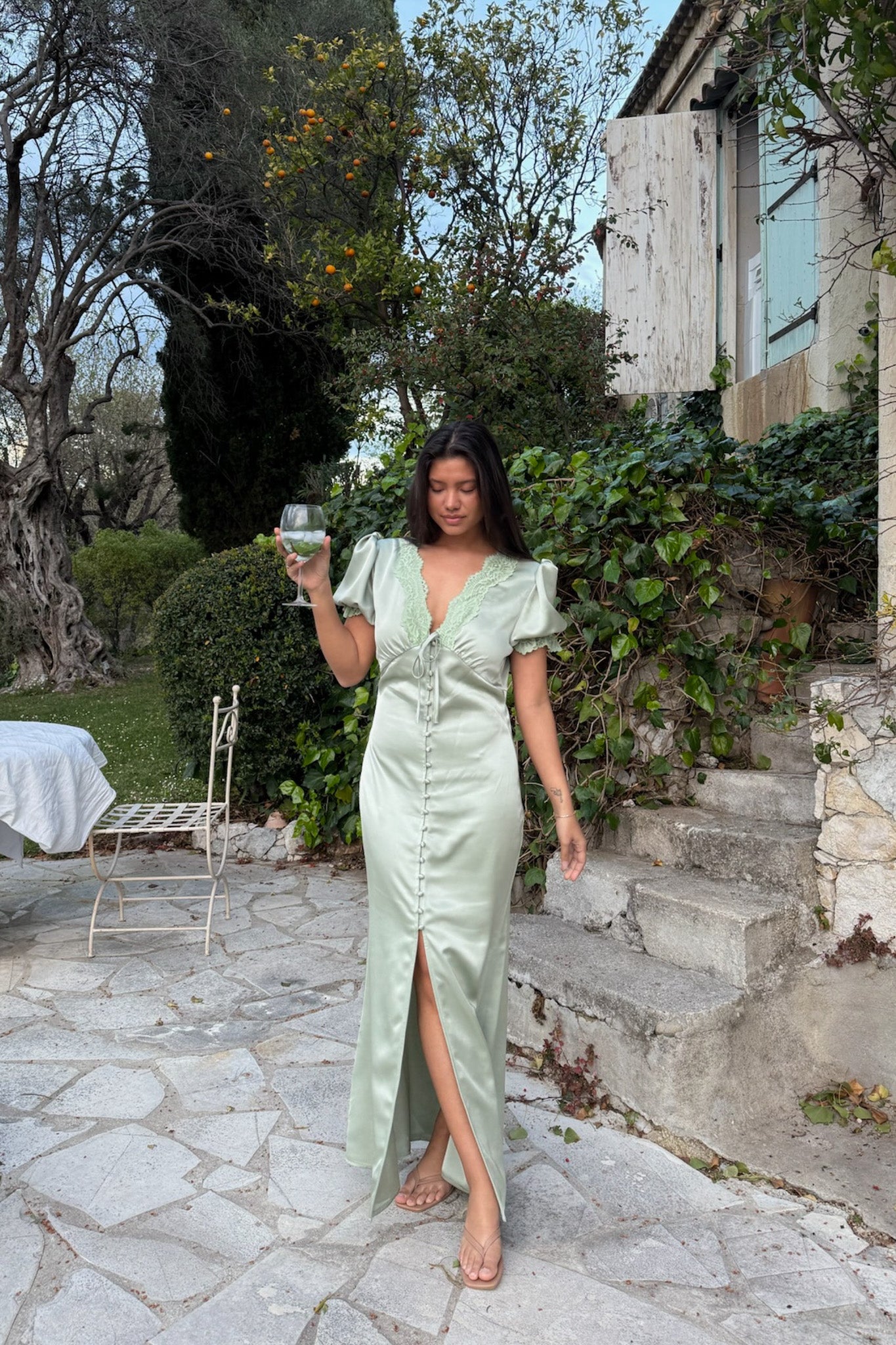 Agnete Long Dress PREORDER Light Green