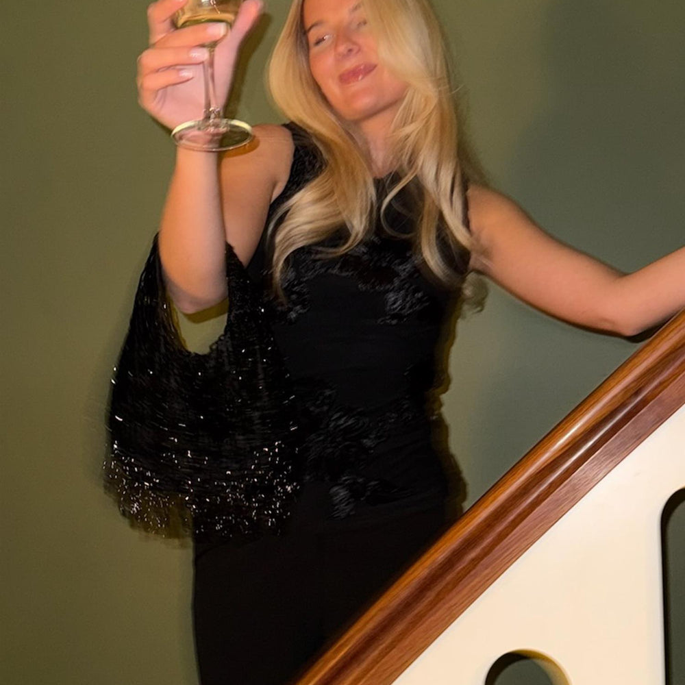 
                      
                        Mira Mesh Top Black Flower
                      
                    