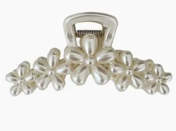 Pearl Hair Claw Floral