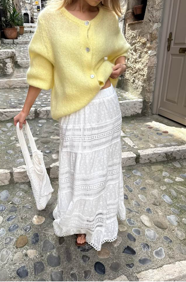 Sara Skirt Long PREORDER White