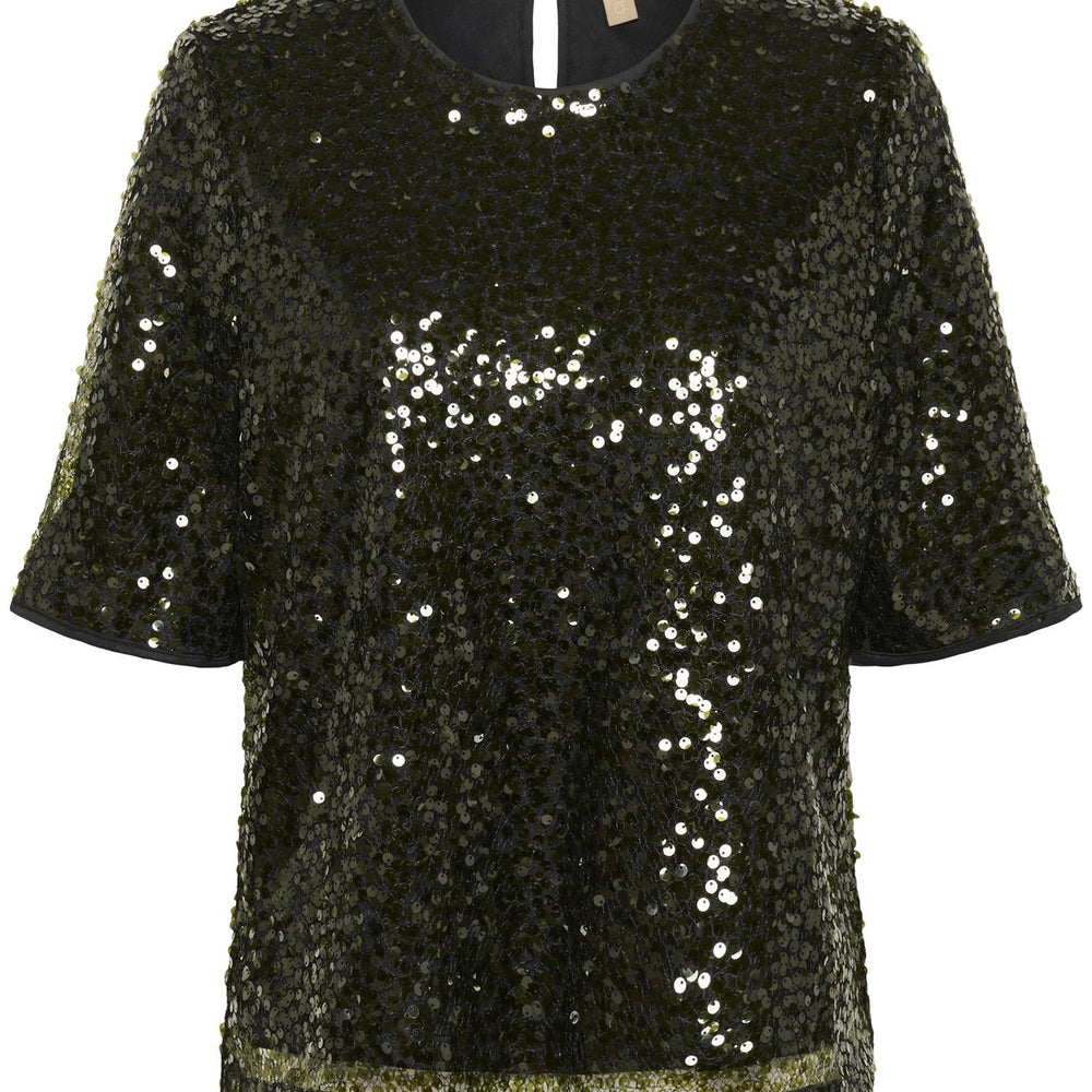 Melia SS Blouse Olive Night