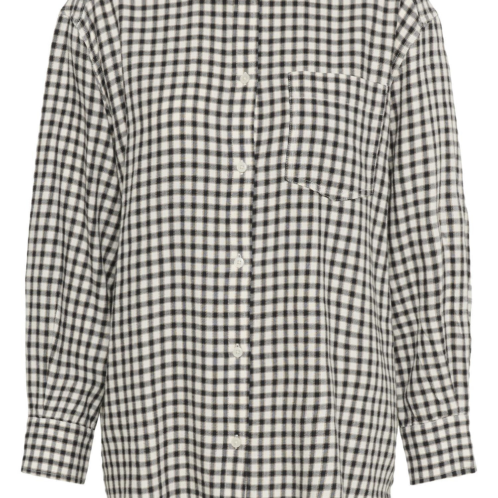 Samea Shirt Dark Navy Mini Check